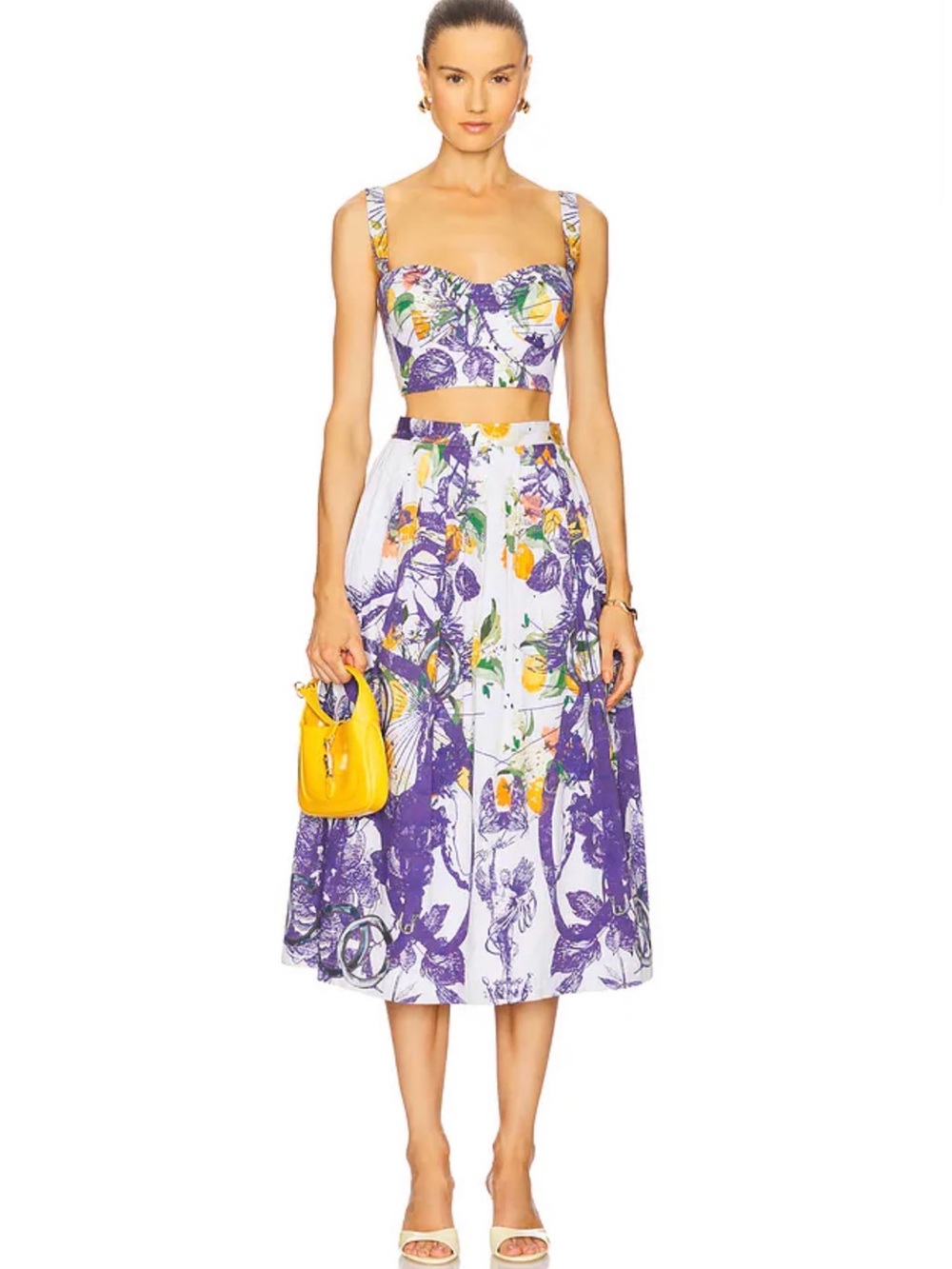 × REVOLVE Gathered Skirt in Blue Tropical
Falguni Shane Peacock S